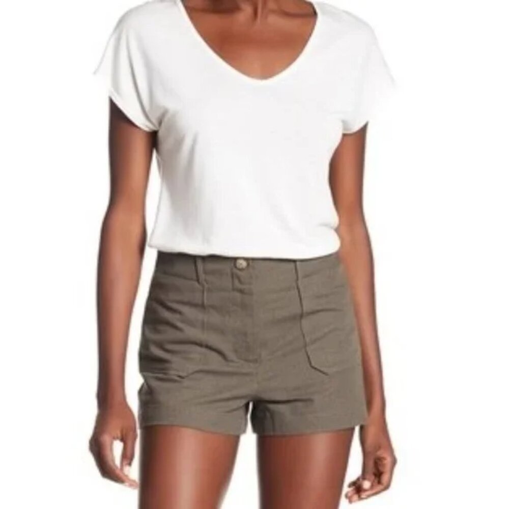 Socialite High Waisted Linen Shorts